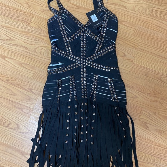 Fashion Nova Studded Bandage Dress - Picture 2 of 5